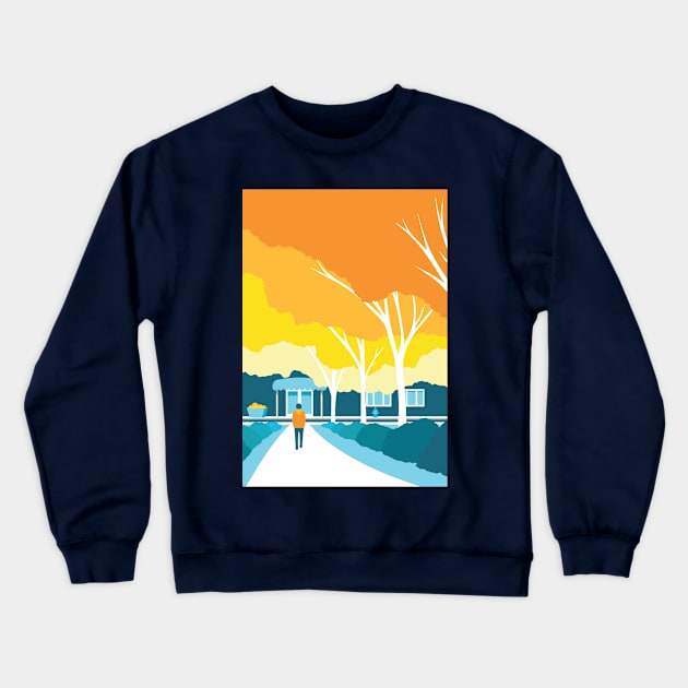 Autumn Stroll Crewneck Sweatshirt by Nathan Watkins Design